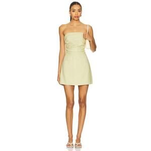 SNDYS Romi Linen Dress in Pear